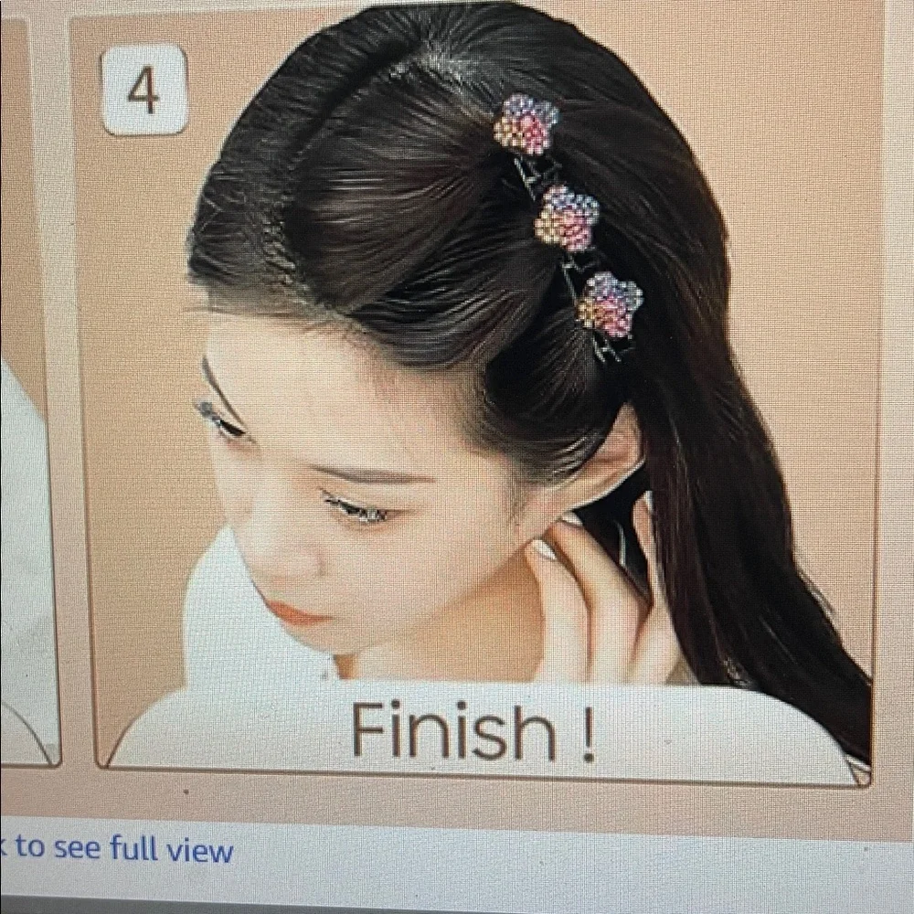 Braided Hair Clip - Sparkling Crystal Stone Hair Clips For Styling Sectioning